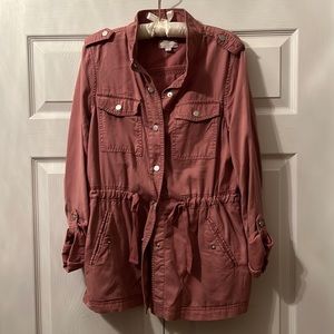 Loft Utility Jacket with draw string waist size Small